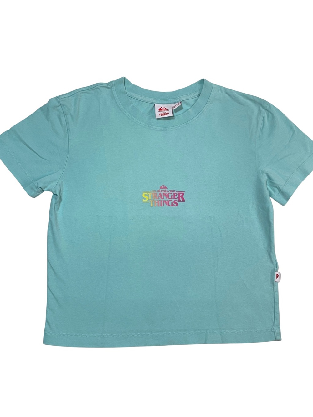 Quiksilver x Stranger Things Netflix Graphic Tee Mint Aqua Women’s S